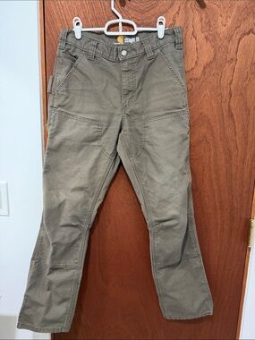 Carhartt Straight Slim Fit Men's Work Pants - Olive Green 30x30